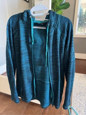 Women’s Teal Full-Zip Hoodie from Cascade Sport